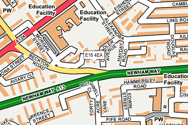 E16 4EA map - OS OpenMap – Local (Ordnance Survey) E16 4EA map - OS OpenMap – Local (Ordnance Survey)