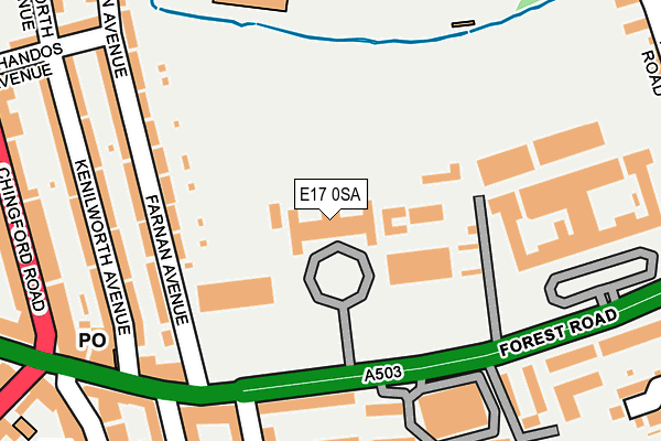 E17 0SA map - OS OpenMap – Local (Ordnance Survey) E17 0SA map - OS OpenMap – Local (Ordnance Survey)