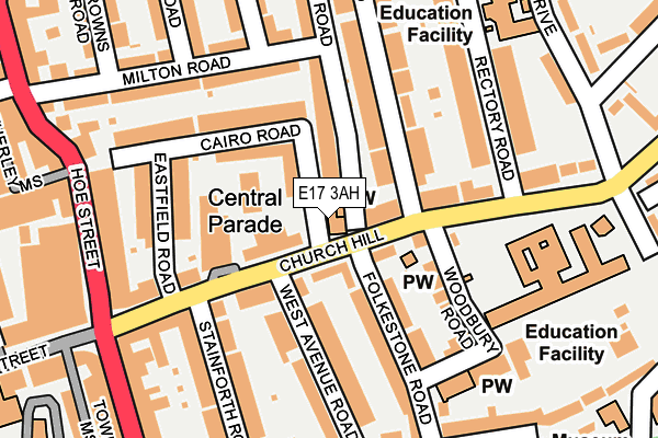 E17 3AH map - OS OpenMap – Local (Ordnance Survey) E17 3AH map - OS OpenMap – Local (Ordnance Survey)