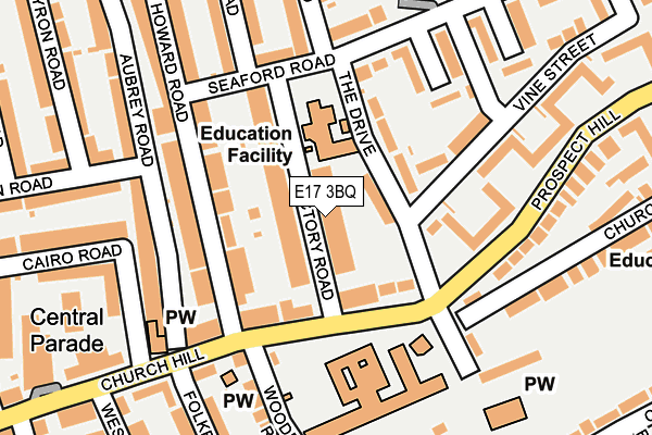 E17 3BQ map - OS OpenMap – Local (Ordnance Survey) E17 3BQ map - OS OpenMap – Local (Ordnance Survey)