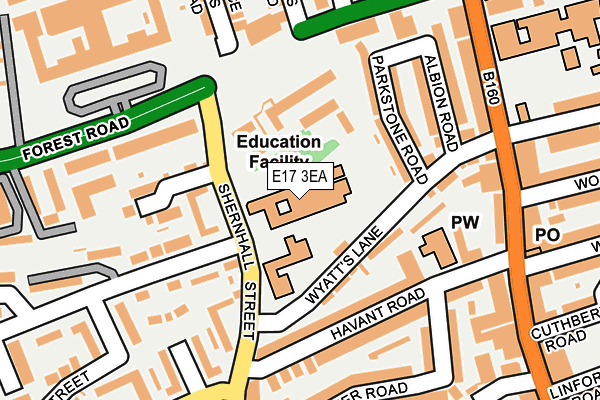 E17 3EA map - OS OpenMap – Local (Ordnance Survey) E17 3EA map - OS OpenMap – Local (Ordnance Survey)