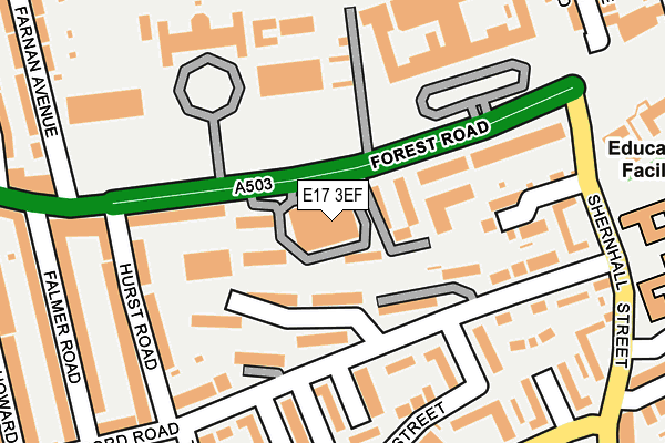 E17 3EF map - OS OpenMap – Local (Ordnance Survey) E17 3EF map - OS OpenMap – Local (Ordnance Survey)