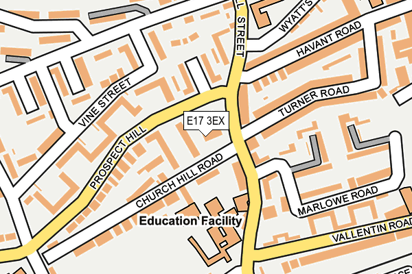 E17 3EX map - OS OpenMap – Local (Ordnance Survey) E17 3EX map - OS OpenMap – Local (Ordnance Survey)