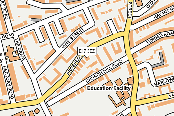 E17 3EZ map - OS OpenMap – Local (Ordnance Survey) E17 3EZ map - OS OpenMap – Local (Ordnance Survey)