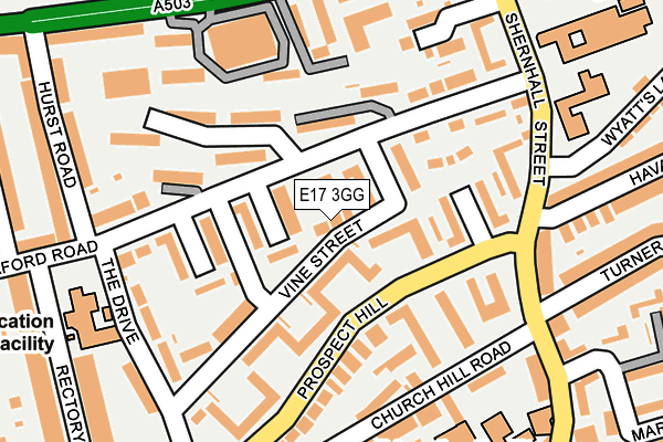 E17 3GG map - OS OpenMap – Local (Ordnance Survey) E17 3GG map - OS OpenMap – Local (Ordnance Survey)