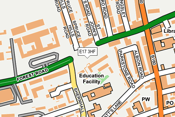 E17 3HF map - OS OpenMap – Local (Ordnance Survey) E17 3HF map - OS OpenMap – Local (Ordnance Survey)