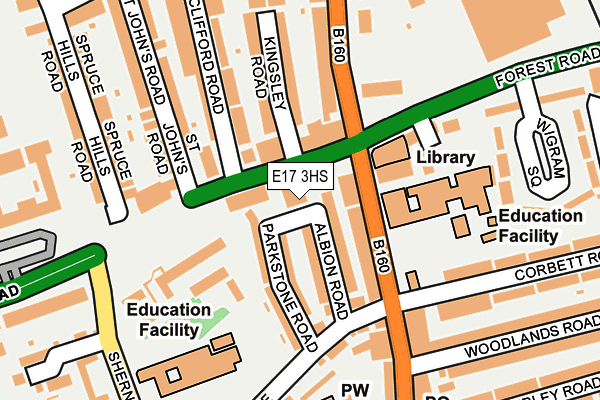 E17 3HS map - OS OpenMap – Local (Ordnance Survey) E17 3HS map - OS OpenMap – Local (Ordnance Survey)