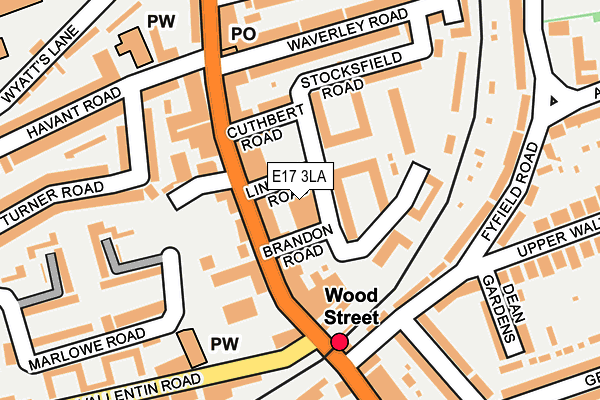 E17 3LA map - OS OpenMap – Local (Ordnance Survey) E17 3LA map - OS OpenMap – Local (Ordnance Survey)