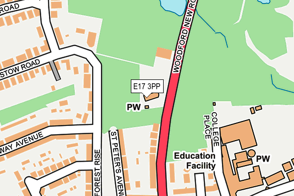 E17 3PP map - OS OpenMap – Local (Ordnance Survey) E17 3PP map - OS OpenMap – Local (Ordnance Survey)