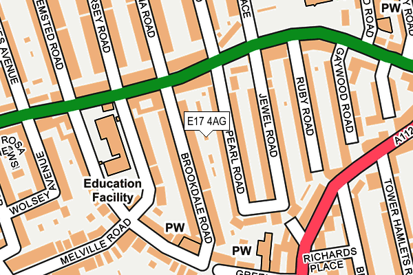 E17 4AG map - OS OpenMap – Local (Ordnance Survey) E17 4AG map - OS OpenMap – Local (Ordnance Survey)