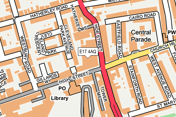 E17 4AQ map - OS OpenMap – Local (Ordnance Survey) E17 4AQ map - OS OpenMap – Local (Ordnance Survey)