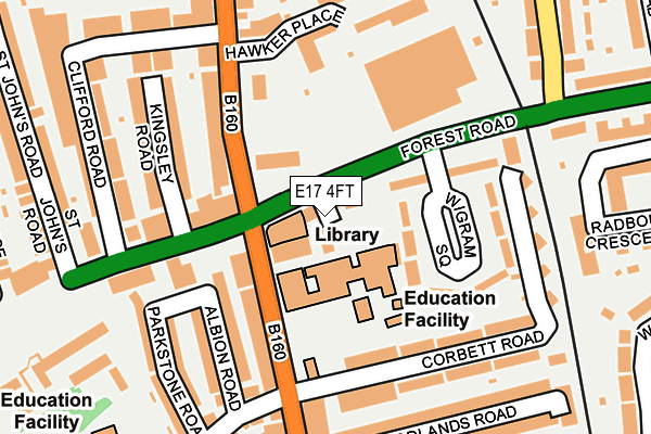 E17 4FT map - OS OpenMap – Local (Ordnance Survey) E17 4FT map - OS OpenMap – Local (Ordnance Survey)