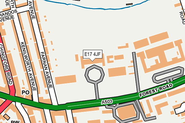 E17 4JF map - OS OpenMap – Local (Ordnance Survey) E17 4JF map - OS OpenMap – Local (Ordnance Survey)