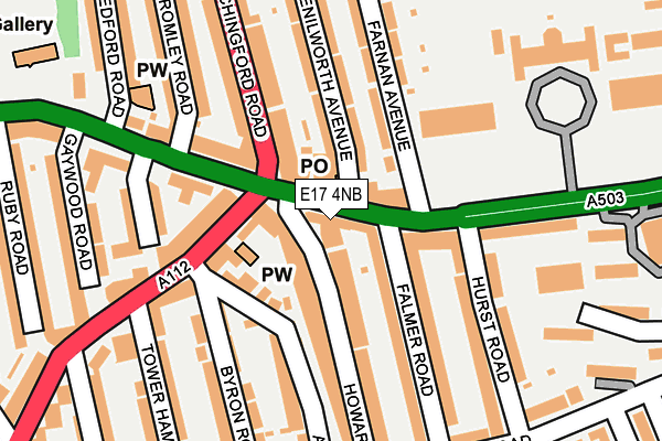 E17 4NB map - OS OpenMap – Local (Ordnance Survey) E17 4NB map - OS OpenMap – Local (Ordnance Survey)
