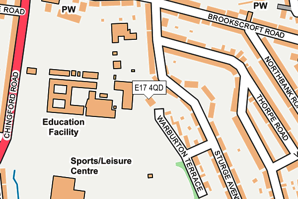 E17 4QD map - OS OpenMap – Local (Ordnance Survey) E17 4QD map - OS OpenMap – Local (Ordnance Survey)