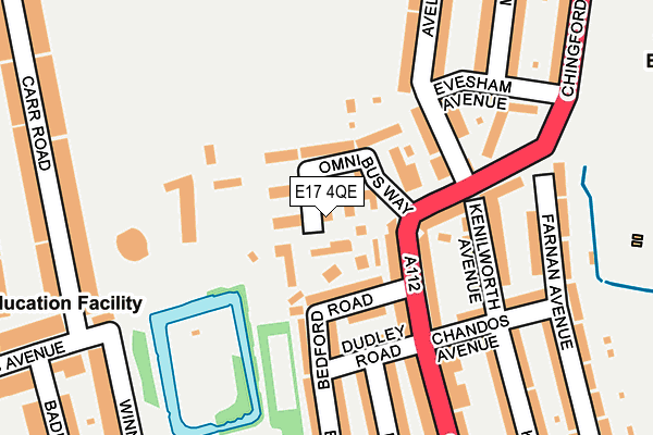 E17 4QE map - OS OpenMap – Local (Ordnance Survey) E17 4QE map - OS OpenMap – Local (Ordnance Survey)