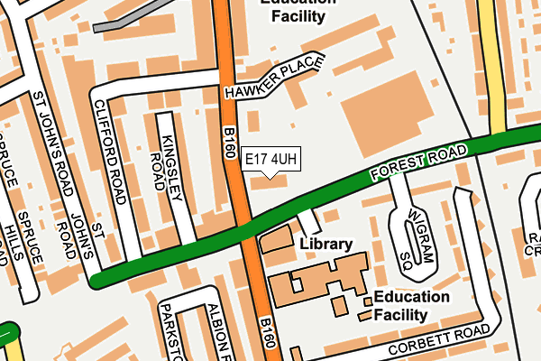 E17 4UH map - OS OpenMap – Local (Ordnance Survey) E17 4UH map - OS OpenMap – Local (Ordnance Survey)