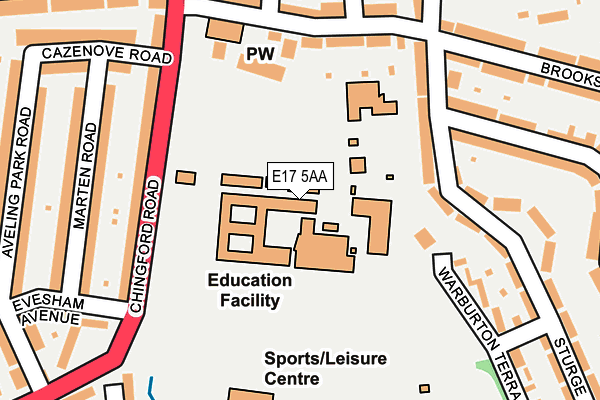 E17 5AA map - OS OpenMap – Local (Ordnance Survey) E17 5AA map - OS OpenMap – Local (Ordnance Survey)
