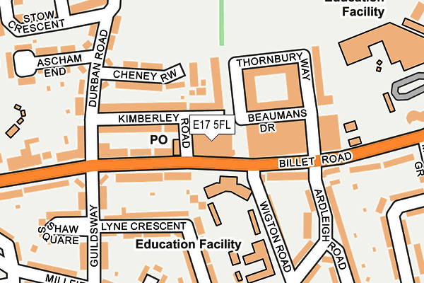 E17 5FL map - OS OpenMap – Local (Ordnance Survey) E17 5FL map - OS OpenMap – Local (Ordnance Survey)