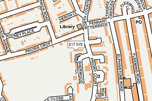 E17 5YE map - OS OpenMap – Local (Ordnance Survey) E17 5YE map - OS OpenMap – Local (Ordnance Survey)