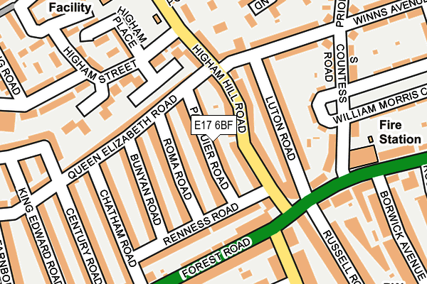 E17 6BF map - OS OpenMap – Local (Ordnance Survey) E17 6BF map - OS OpenMap – Local (Ordnance Survey)