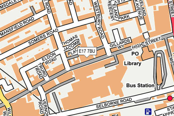 E17 7BU map - OS OpenMap – Local (Ordnance Survey) E17 7BU map - OS OpenMap – Local (Ordnance Survey)