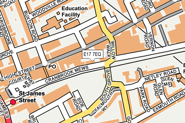 E17 7EQ map - OS OpenMap – Local (Ordnance Survey) E17 7EQ map - OS OpenMap – Local (Ordnance Survey)