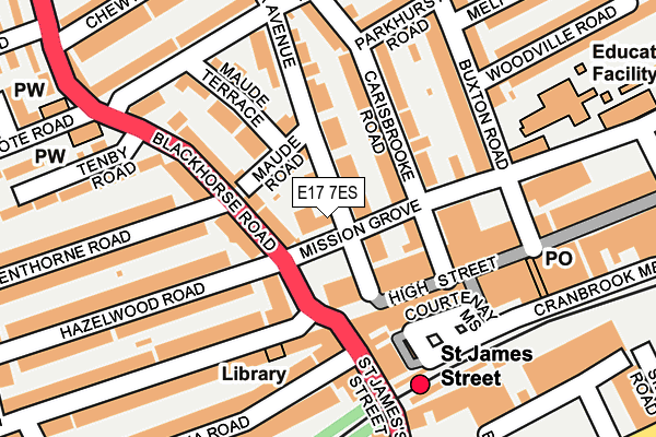 E17 7ES map - OS OpenMap – Local (Ordnance Survey) E17 7ES map - OS OpenMap – Local (Ordnance Survey)