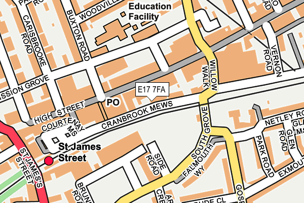 E17 7FA map - OS OpenMap – Local (Ordnance Survey) E17 7FA map - OS OpenMap – Local (Ordnance Survey)