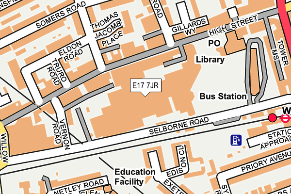 E17 7JR map - OS OpenMap – Local (Ordnance Survey) E17 7JR map - OS OpenMap – Local (Ordnance Survey)