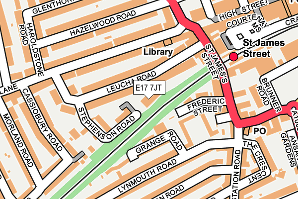 E17 7JT map - OS OpenMap – Local (Ordnance Survey) E17 7JT map - OS OpenMap – Local (Ordnance Survey)