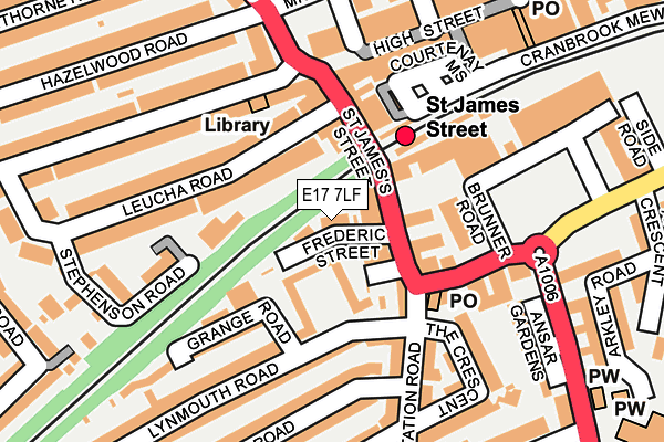 E17 7LF map - OS OpenMap – Local (Ordnance Survey) E17 7LF map - OS OpenMap – Local (Ordnance Survey)