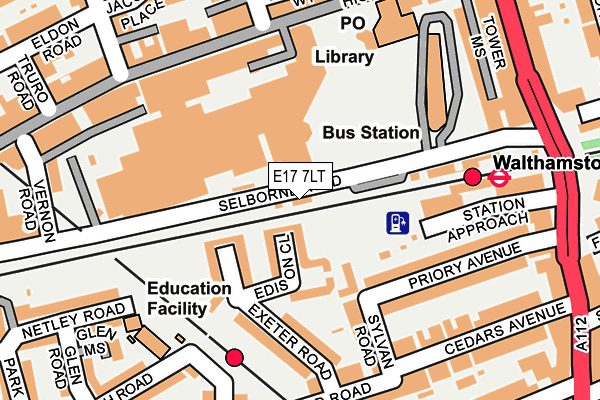 E17 7LT map - OS OpenMap – Local (Ordnance Survey) E17 7LT map - OS OpenMap – Local (Ordnance Survey)