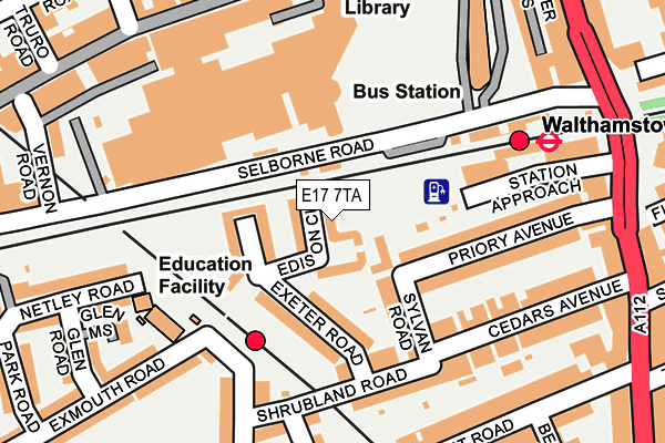 E17 7TA map - OS OpenMap – Local (Ordnance Survey) E17 7TA map - OS OpenMap – Local (Ordnance Survey)