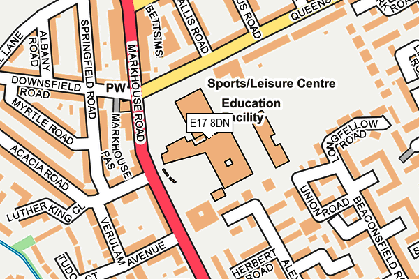 E17 8DN map - OS OpenMap – Local (Ordnance Survey) E17 8DN map - OS OpenMap – Local (Ordnance Survey)