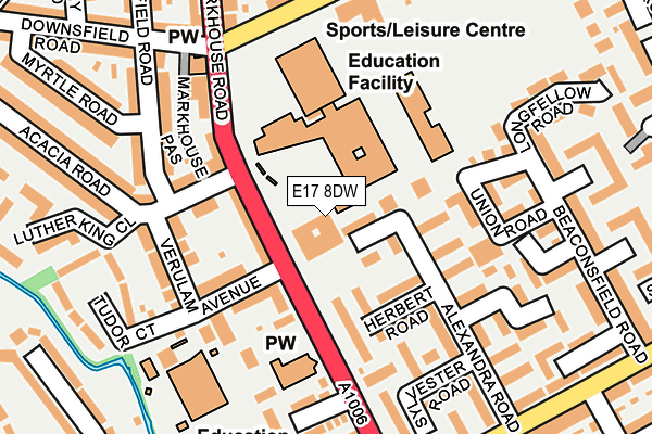 E17 8DW map - OS OpenMap – Local (Ordnance Survey) E17 8DW map - OS OpenMap – Local (Ordnance Survey)