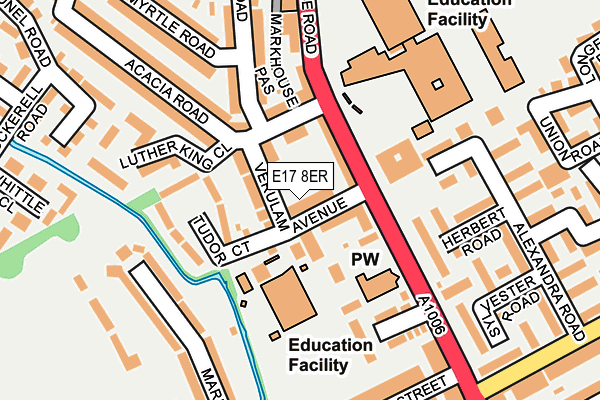 E17 8ER map - OS OpenMap – Local (Ordnance Survey)
