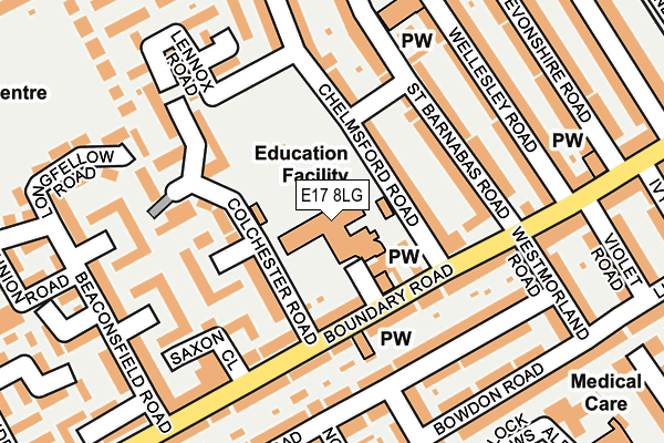 E17 8LG map - OS OpenMap – Local (Ordnance Survey) E17 8LG map - OS OpenMap – Local (Ordnance Survey)