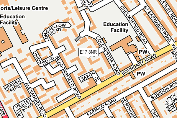 E17 8NR map - OS OpenMap – Local (Ordnance Survey) E17 8NR map - OS OpenMap – Local (Ordnance Survey)