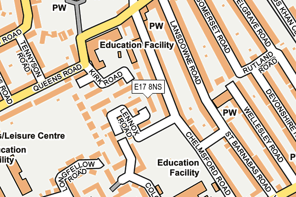 E17 8NS map - OS OpenMap – Local (Ordnance Survey) E17 8NS map - OS OpenMap – Local (Ordnance Survey)