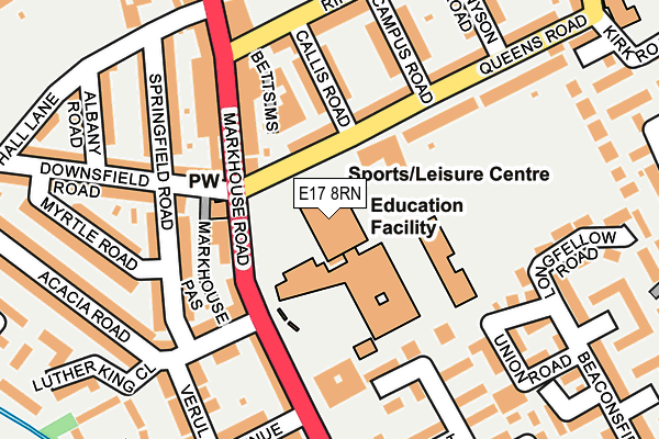 E17 8RN map - OS OpenMap – Local (Ordnance Survey) E17 8RN map - OS OpenMap – Local (Ordnance Survey)
