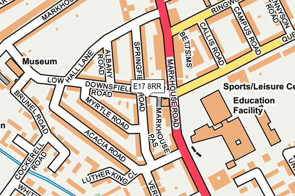 E17 8RR map - OS OpenMap – Local (Ordnance Survey) E17 8RR map - OS OpenMap – Local (Ordnance Survey)