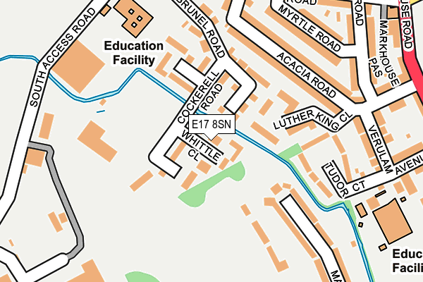 E17 8SN map - OS OpenMap – Local (Ordnance Survey) E17 8SN map - OS OpenMap – Local (Ordnance Survey)