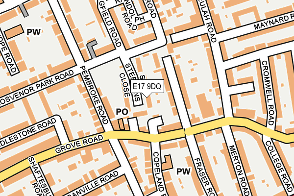 E17 9DQ map - OS OpenMap – Local (Ordnance Survey) E17 9DQ map - OS OpenMap – Local (Ordnance Survey)