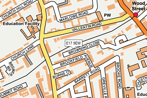 E17 9EW map - OS OpenMap – Local (Ordnance Survey) E17 9EW map - OS OpenMap – Local (Ordnance Survey)