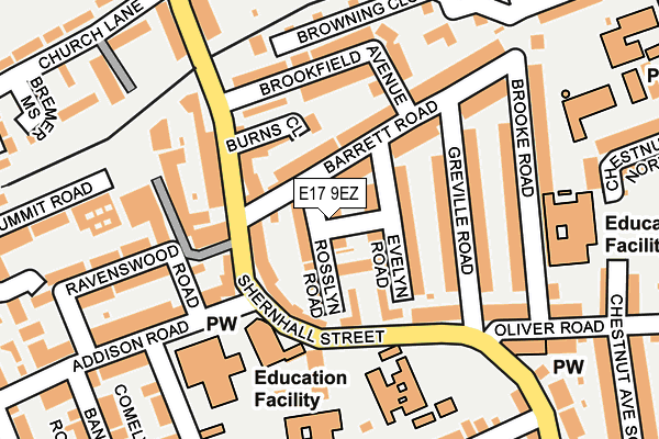 E17 9EZ map - OS OpenMap – Local (Ordnance Survey) E17 9EZ map - OS OpenMap – Local (Ordnance Survey)