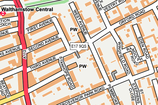E17 9QS map - OS OpenMap – Local (Ordnance Survey) E17 9QS map - OS OpenMap – Local (Ordnance Survey)