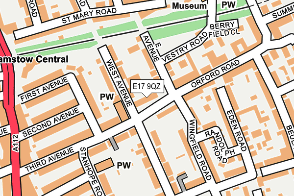 E17 9QZ map - OS OpenMap – Local (Ordnance Survey) E17 9QZ map - OS OpenMap – Local (Ordnance Survey)