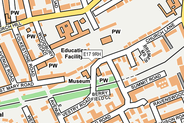 E17 9RH map - OS OpenMap – Local (Ordnance Survey) E17 9RH map - OS OpenMap – Local (Ordnance Survey)
