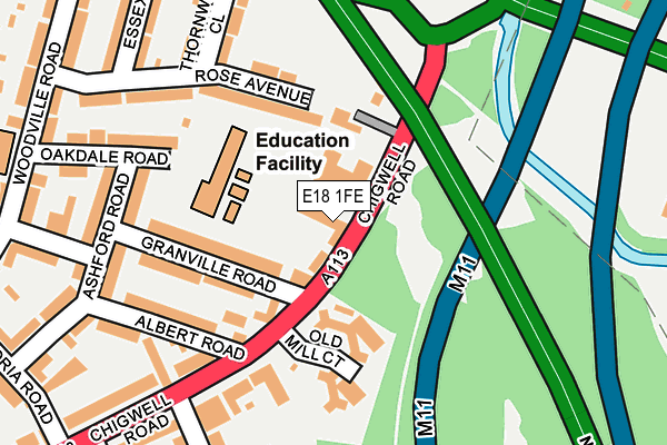 E18 1FE map - OS OpenMap – Local (Ordnance Survey) E18 1FE map - OS OpenMap – Local (Ordnance Survey)